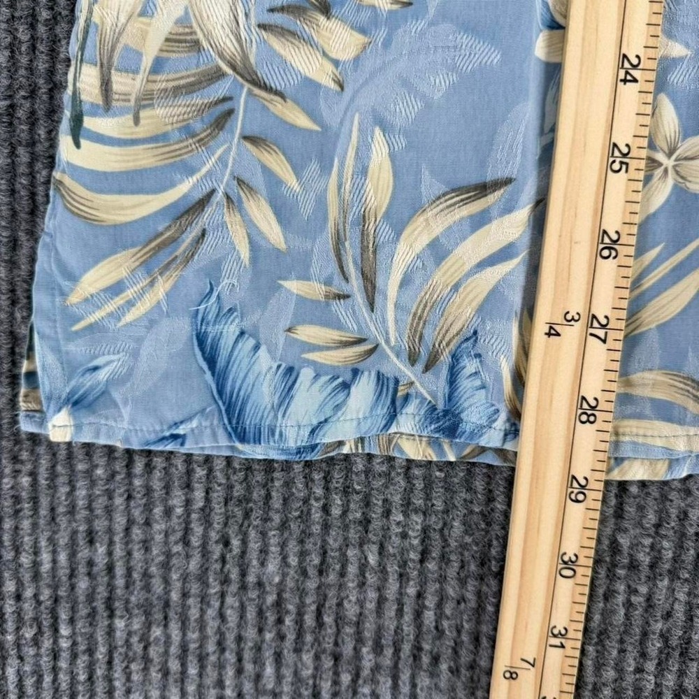 Jos. A. Bank camp shirt men's M Hawaiian silk tropical floral beach resort - Picture 5 of 6